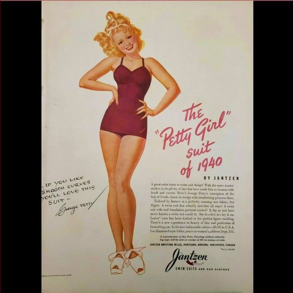 Vintage Jantzen Swimsuit Ecru Modesty Skirt Bra Cups Tummy Panel USA 12 - Picture 13 of 13